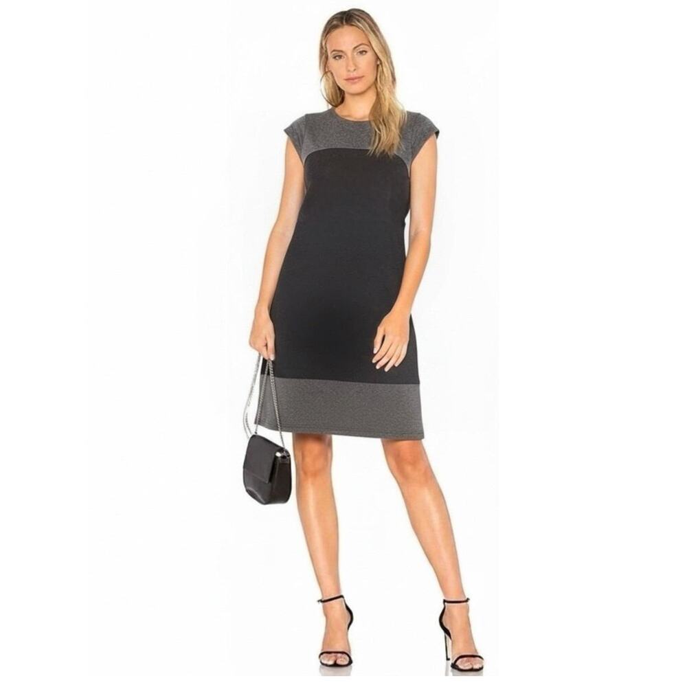 VINCE Wool Shift Dress Women's Size 10 Gray